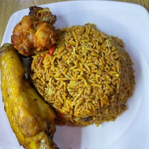Jollof Rice with Turkey